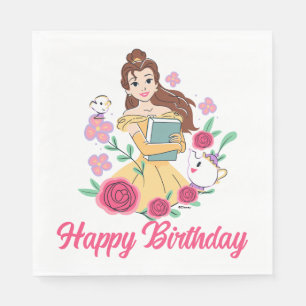 Belle & Friends Bookish Blooms Napkin