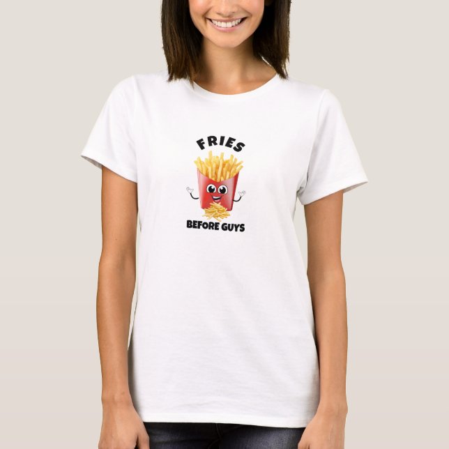 Belle frites Cartoon Sweat - shirt à capuche & Tee (Devant)