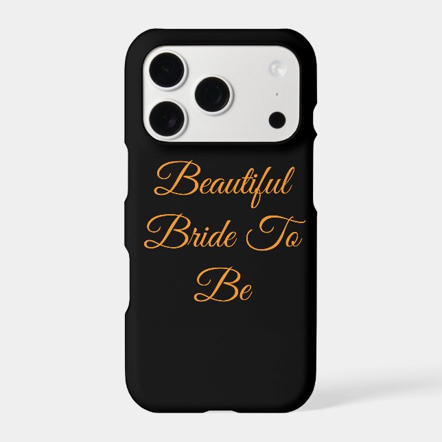 Belle future mariée pour coques d'iPhone (Verso)