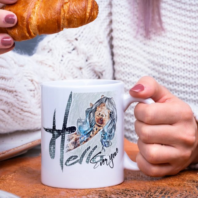 Belle girafe drôle Mug (Créateur téléchargé)