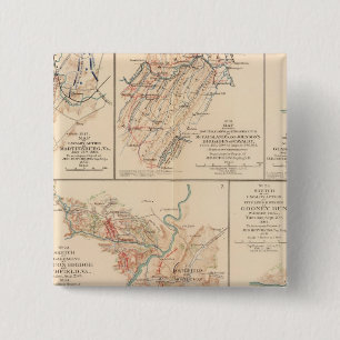 Belle Grove battle 2 Inch Square Button
