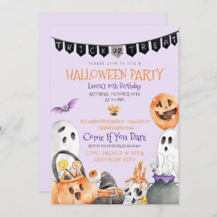 Belle Halloween Invitation Anniversaire