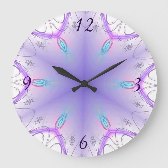 Belle horloge de flocons de neige (Recto)