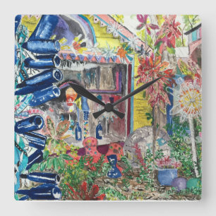 Belle horloge murale de peinture de Chambre de