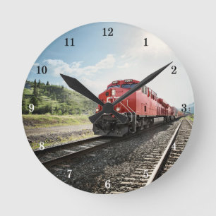 Belle horloge murale de train