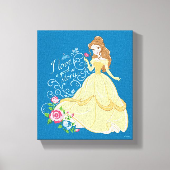 Belle | I Love A Good Story Canvas Print (Front)