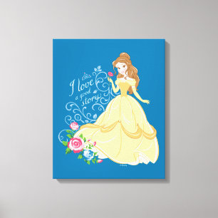 Belle I Love A Good Story Canvas Print