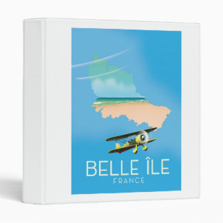 Belle Île, France travel poster print. Binder