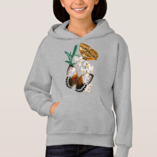 Belle illustration Vintage de papillon floral