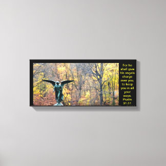 Belle impression de toile d'ange Psaume 91:11