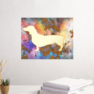 Belle Impression Silhouette Dachshund