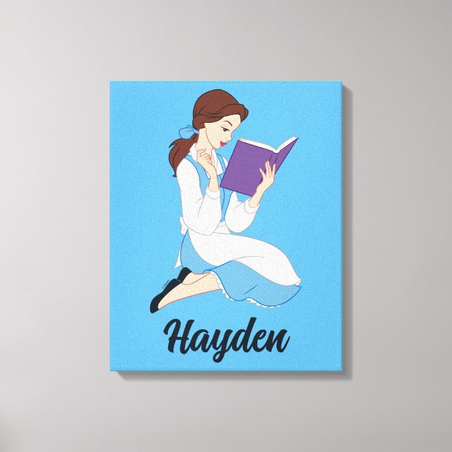 Belle in a Book Canvas Print (Front)