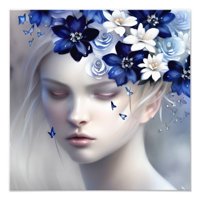 Belle In Blue Photo Print (Front)