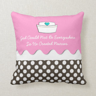 Belle infirmière Coussin rose et Pois