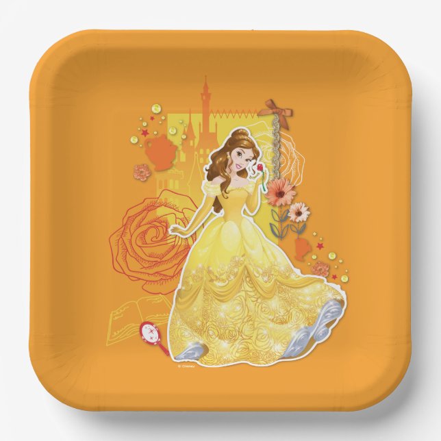 Belle - Inspirational Paper Plate (Front)
