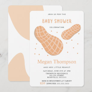 Belle Invitation au Baby shower de Petits Arachide