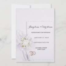 Belle invitation au mariage