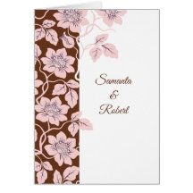 Belle invitation de mariage florale