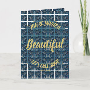 Belle Invitation Folded - CUSTOMISEZ-La
