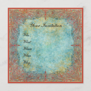 Belle invitation ornementale