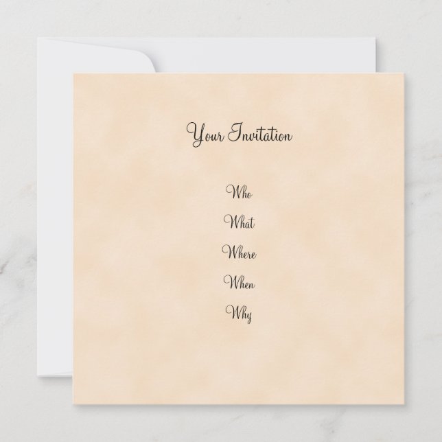 Belle invitation romantique (Devant)