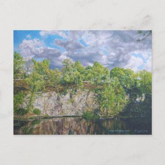 Belle Island Quarry Pond Postcard