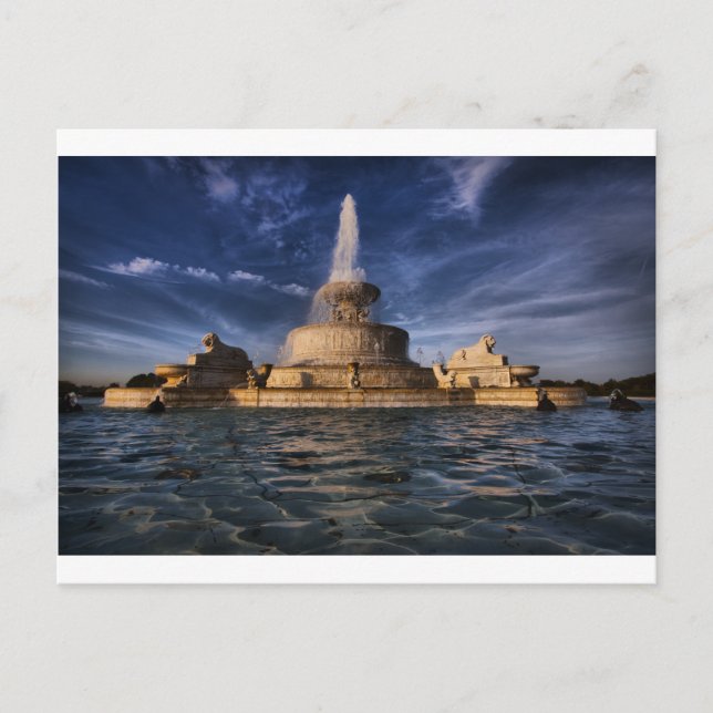 Belle Isle Fountain 0416 Postcard (Front)