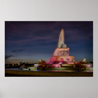 Belle Isle Fountain #0669 Poster