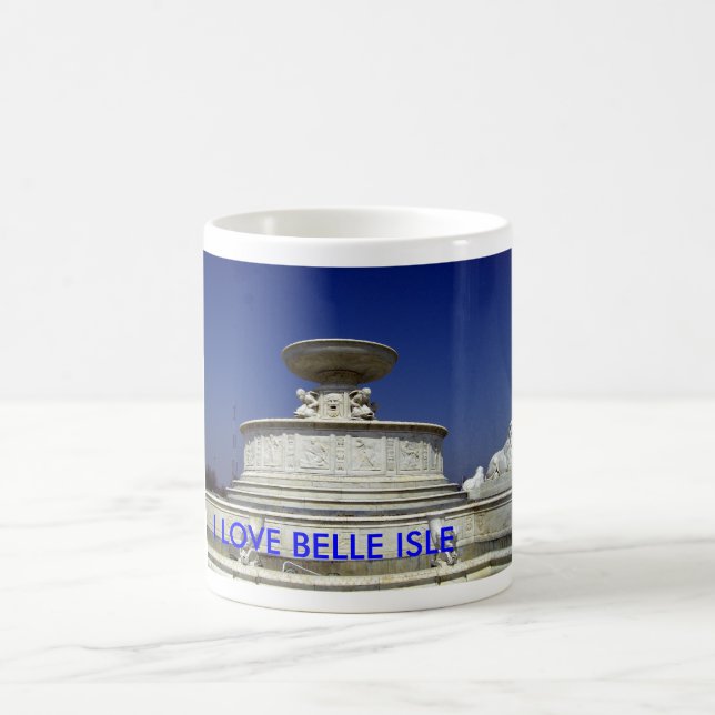 BELLE ISLE FOUNTAIN, I LOVE BELLE ISLE COFFEE MUG (Center)