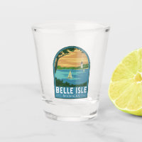 Belle Isle Park Michigan Travel Vintage Art