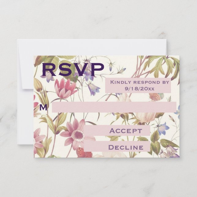 Belle Jardin wildflower Response Card (Front)