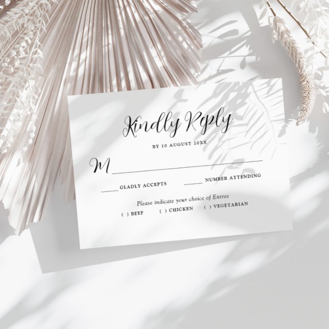 belle lettre choix repas mariage carte RSVP (Créateur téléchargé)