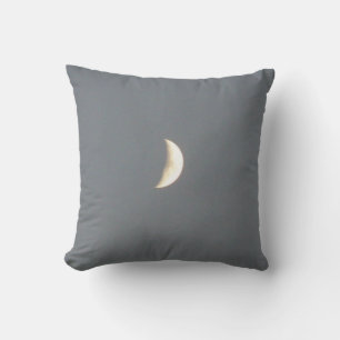 Belle lune de croissant de cire à Coussin de Pouss