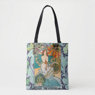 Belle Madame et sac fourre-tout floral à Nouveau