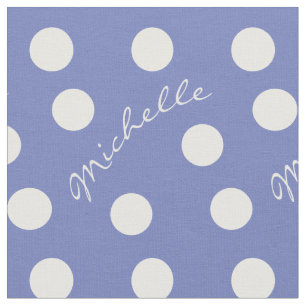 Belle Michelle Custom Name and Colour Polka Dot Fabric