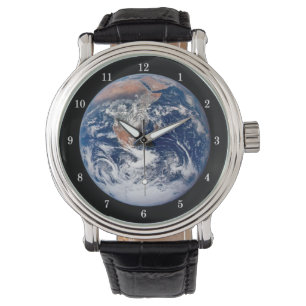 Belle Montre de poignet Planète Terre