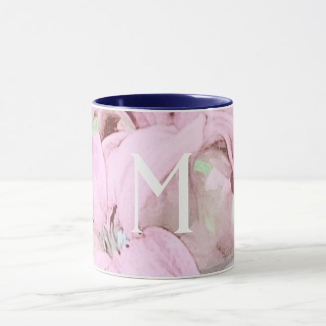 Belle Mug à l'aquarelle rose (Centre)