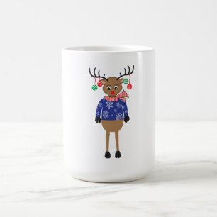Belle Mug Cadeau de Noël Reindeer