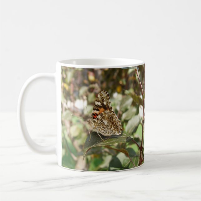 Belle Mug de café papillon (Gauche)