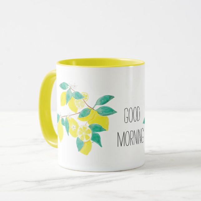 Belle Mug de citron du matin (Devant gauche)