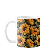 Belle Mug de tournesol ensoleillé