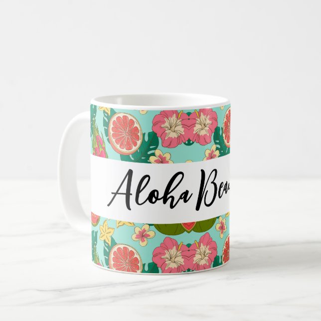 Belle Mug en céramique Aloha (Devant gauche)