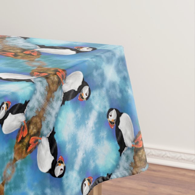 Belle nappe de Puffin Atlantique - Peinture (In Situ)