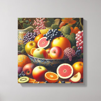 Belle nature morte Fruits Peinture toile Arts