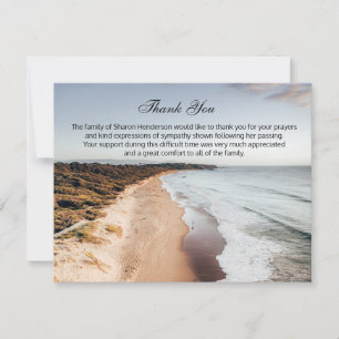 Belle Ocean Funeral Merci Carte de note