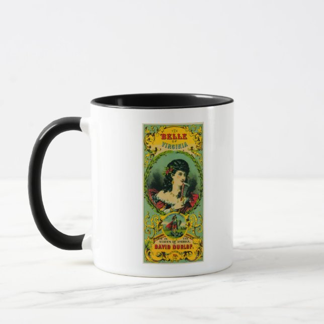 Belle of Virginia Tobacco LabelPetersburg, VA Mug (Left)