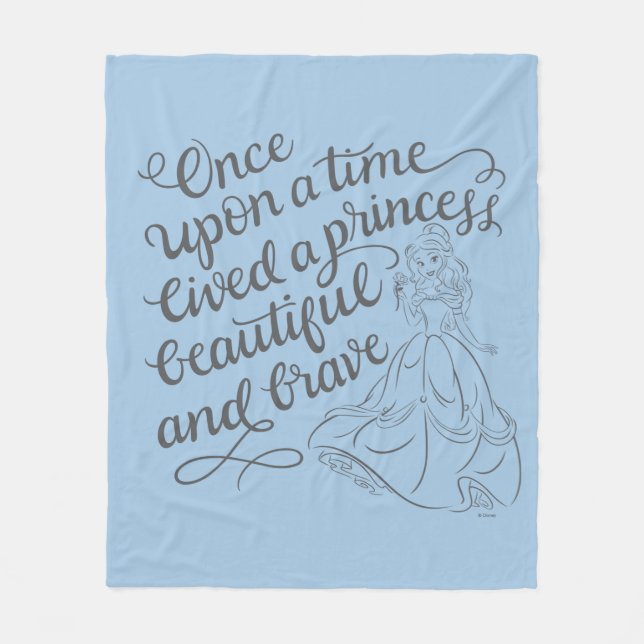 Belle |Once Upon A Time Fleece Blanket (Front)