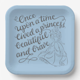 Belle  Once Upon A Time Paper Plate