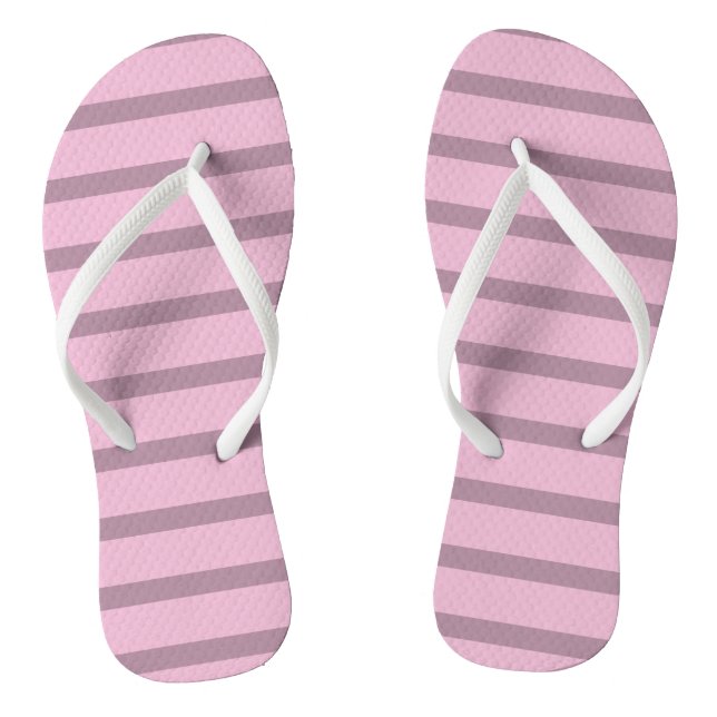 Belle paire de tongs rose et mauve Rose (Semelle)