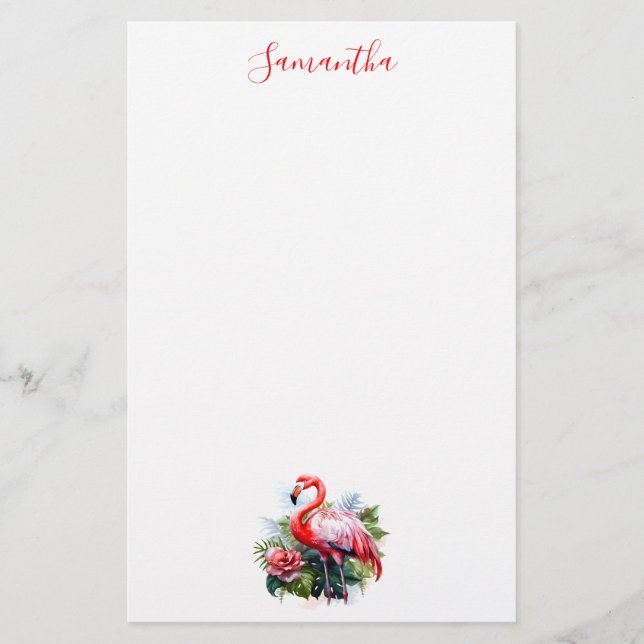 Belle papeterie de Flamant rose (Devant)